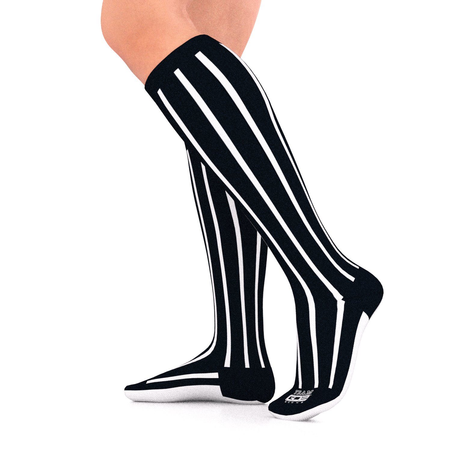 Go2Socks GO2 Team Gear Compression Socks for Men Women Nurses Runners 15-20 mmHg Medium - Best Performance Recovery
