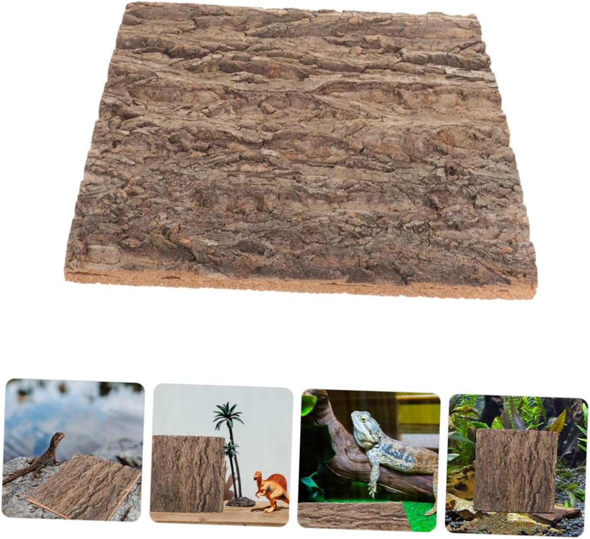 2pcs Natural Cork Bark Background Board for Aquarium Decor Fish Tank Décor Reptile Climbing Mat