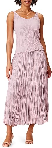 NIC+ZOE Crinkle Crush Tank, Black Onyx, L