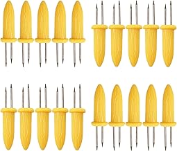 20Pcs Corn Cob Holders, Stainless Steel Corn on the Cob Skewers, Creative Corn Cob Forks for Party/Picnic/Camping/Food Festival