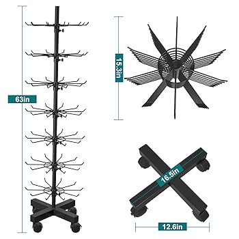 Amazon.com: Cakokow Retail Rotating Display Stand 7 Tier