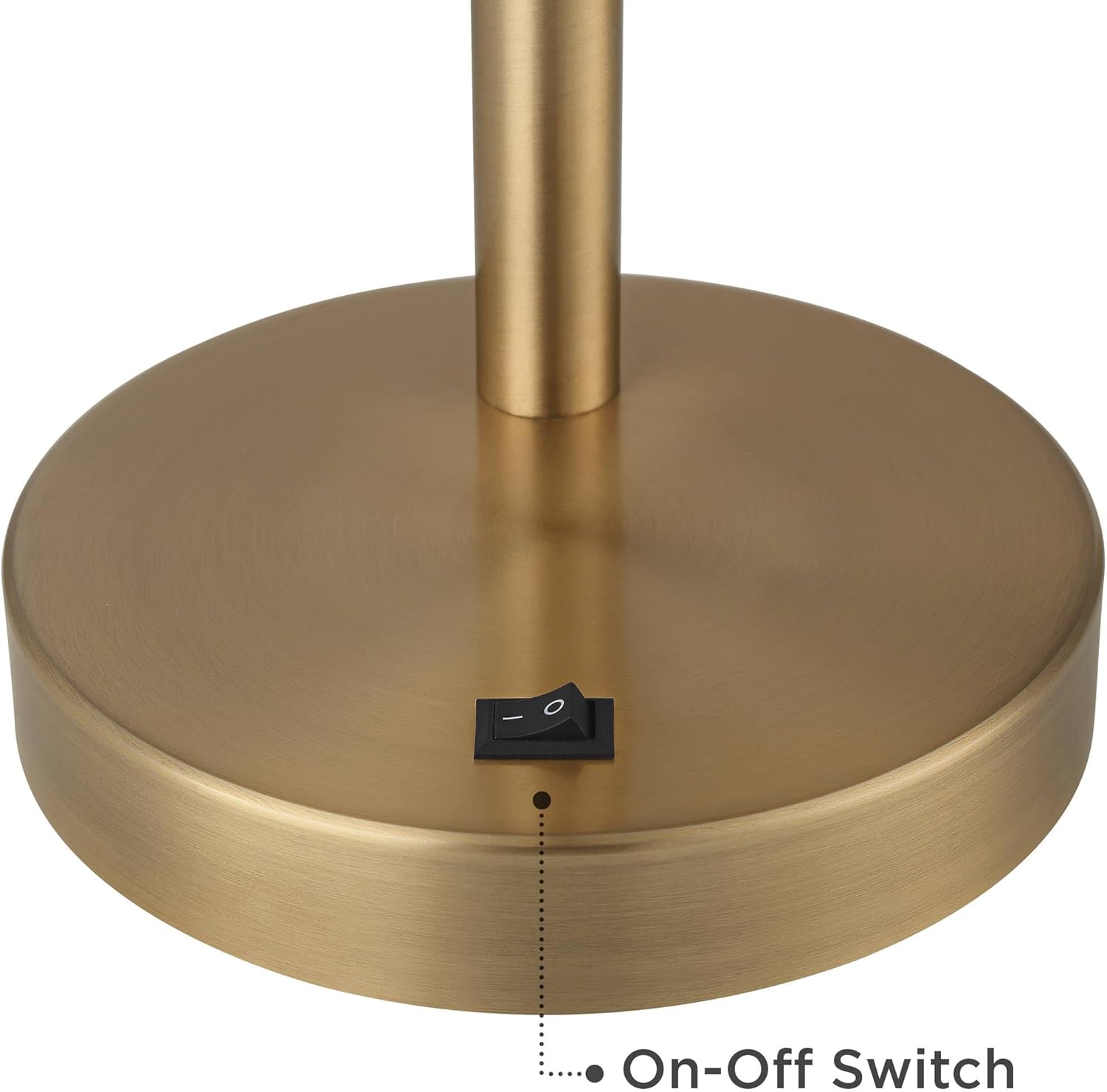 360 Lighting Sully 23 1/2" High Small Industrial Modern Desk Lamps Set of 2 Double USB Ports Adjustable Gold Brass Finish Metal Shade Home Office Living Room Charging Bedroom Bedside Nightstand