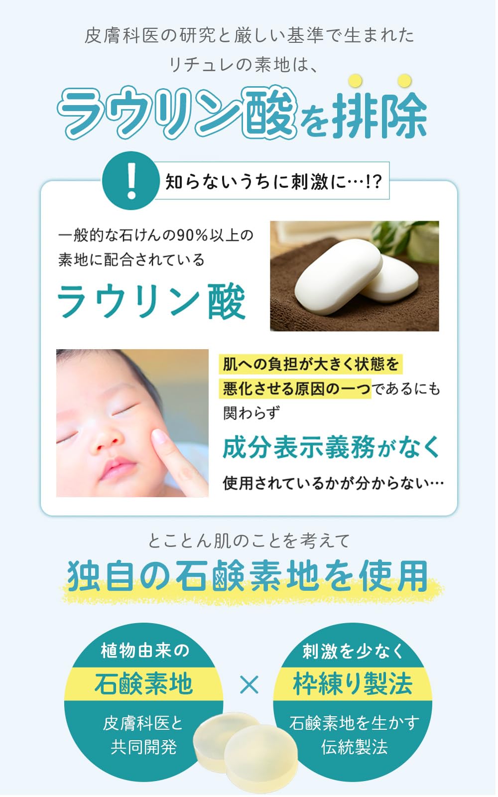 Amazon | RETURE リチュレ マイルドケアソープ （ 敏感肌 洗顔