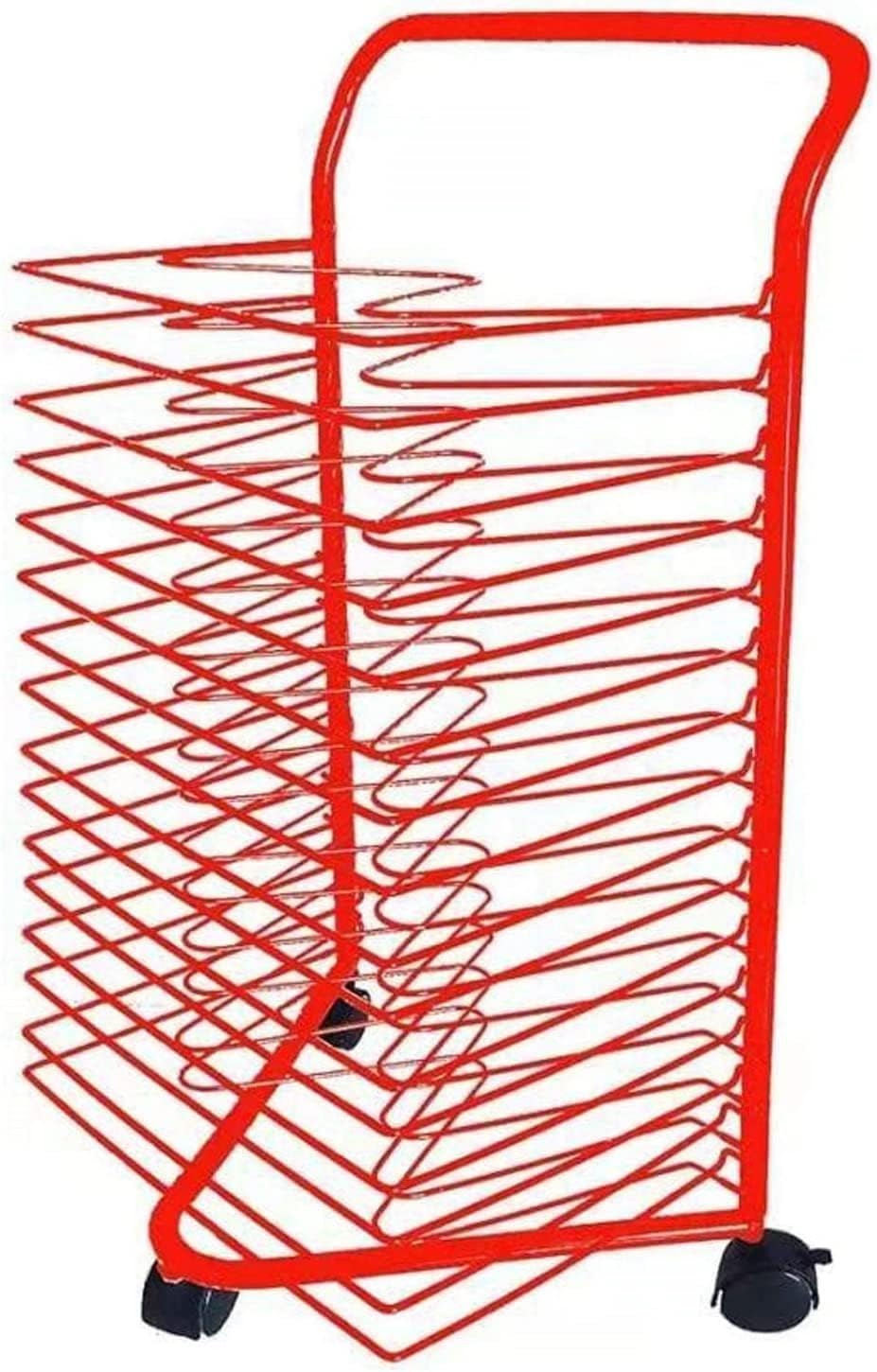 Aioneer Mobile Art Drying Rack, Classroom 16-layer Art Drying Rack, Space-saving Drying Rack, for A3,K8 Paper Magazine Storage