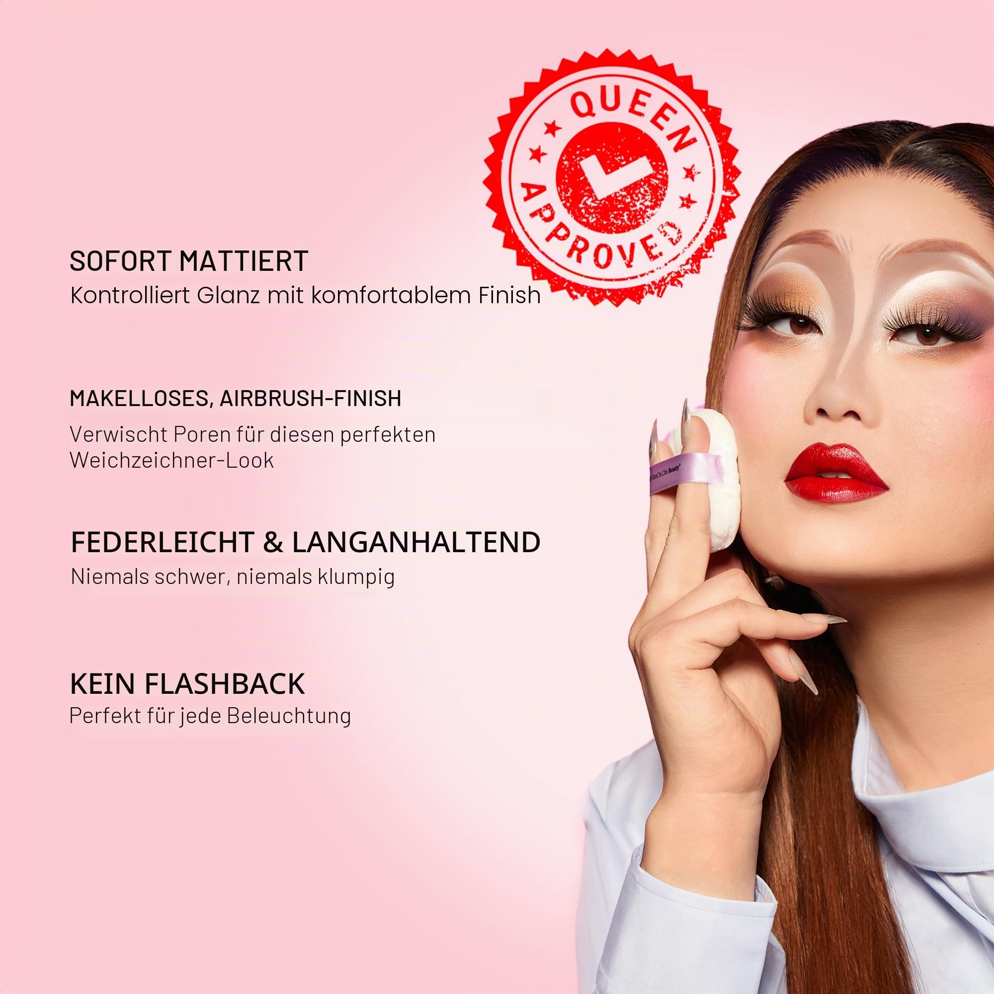 Kimchi Chic Beauty Puff Puff Pass-Set & Backpulver, mandelfarben