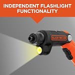 BLACK+DECKER 4V MAX* Cordless Screwdriver with LED Light (BDCSFL20C)