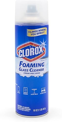 Miniatura 9 de Clorox Espray limpiador de vidrios espumosos  Spray limpiador de ventanas y vidrios multiusos  Elimina la suciedad  Limpiadores de vidrio con