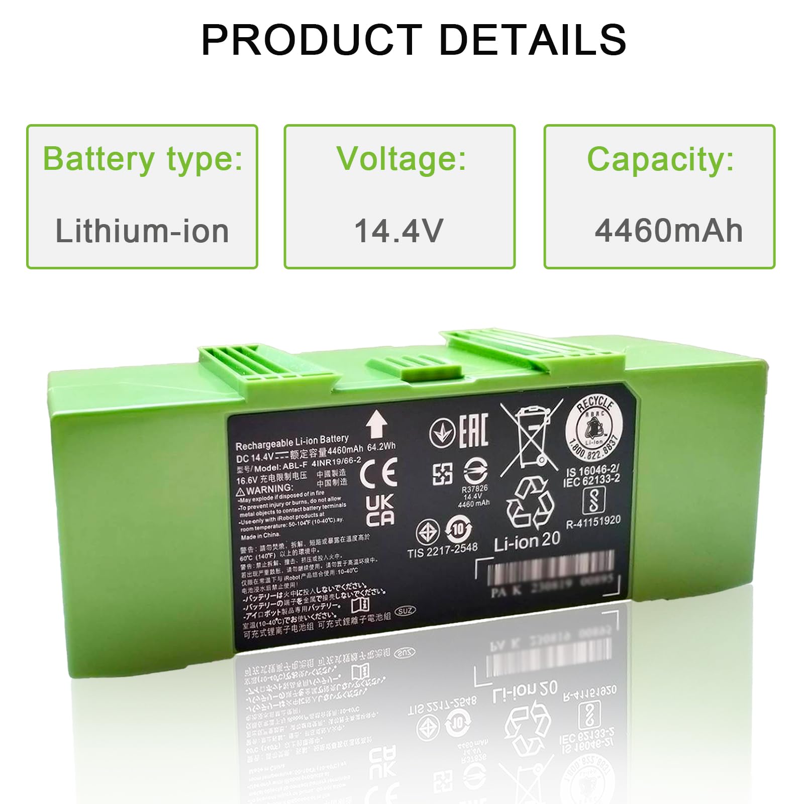 Amazon.com: Dentsing ABL-F Battery for iRobot Roomba i7 i7+ 7158