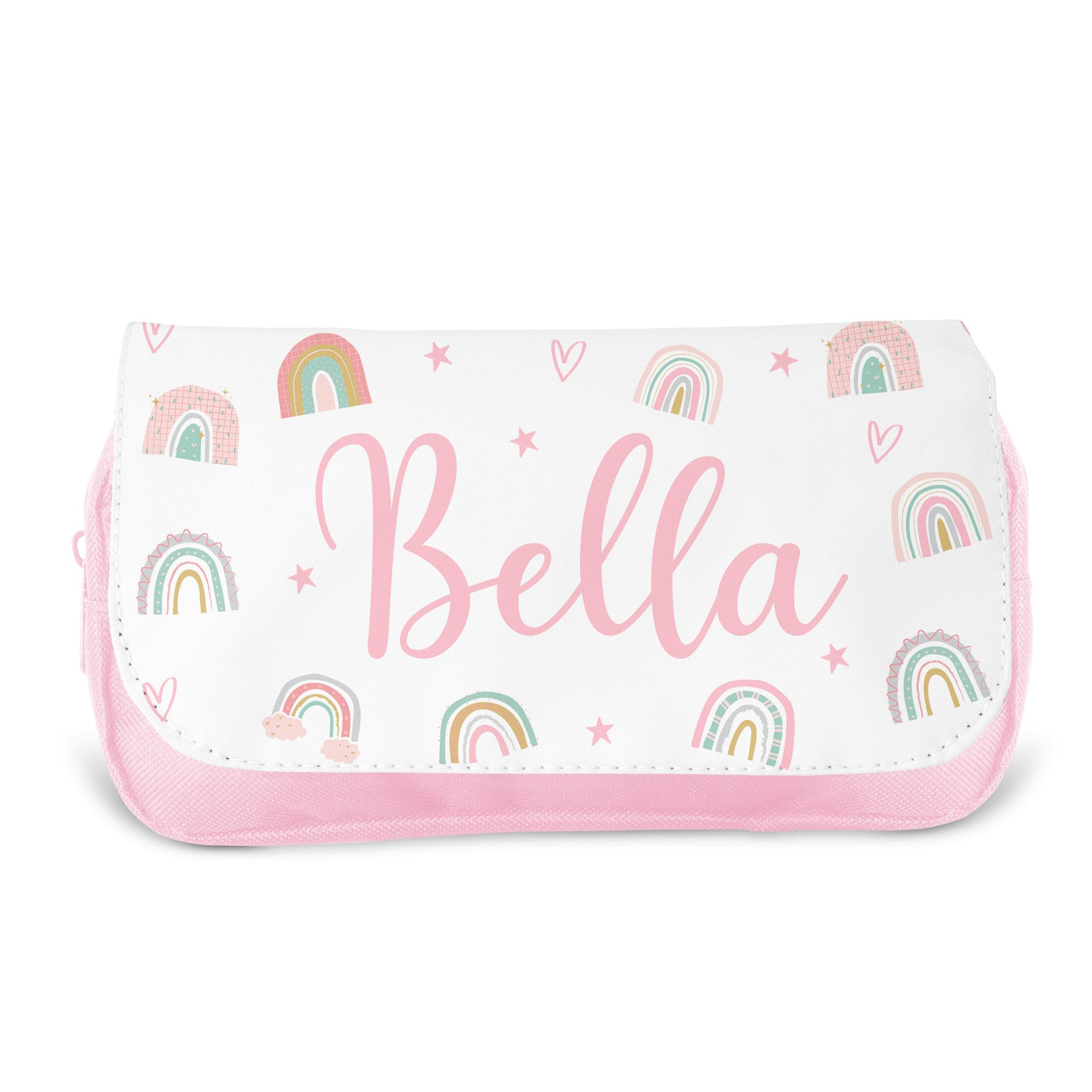 Personalised Children’s Pencil Case | Pencil Case for Girls, Pencil Case for Boys - Back to School | Custom Kids Pencil Case, School Pencil Case (Rainbows) — image 1