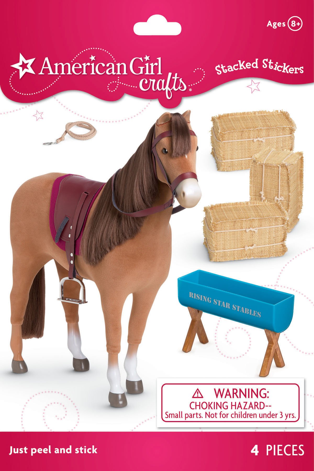 American Girl Crafts Chestnut Horse Stacked Stickers
