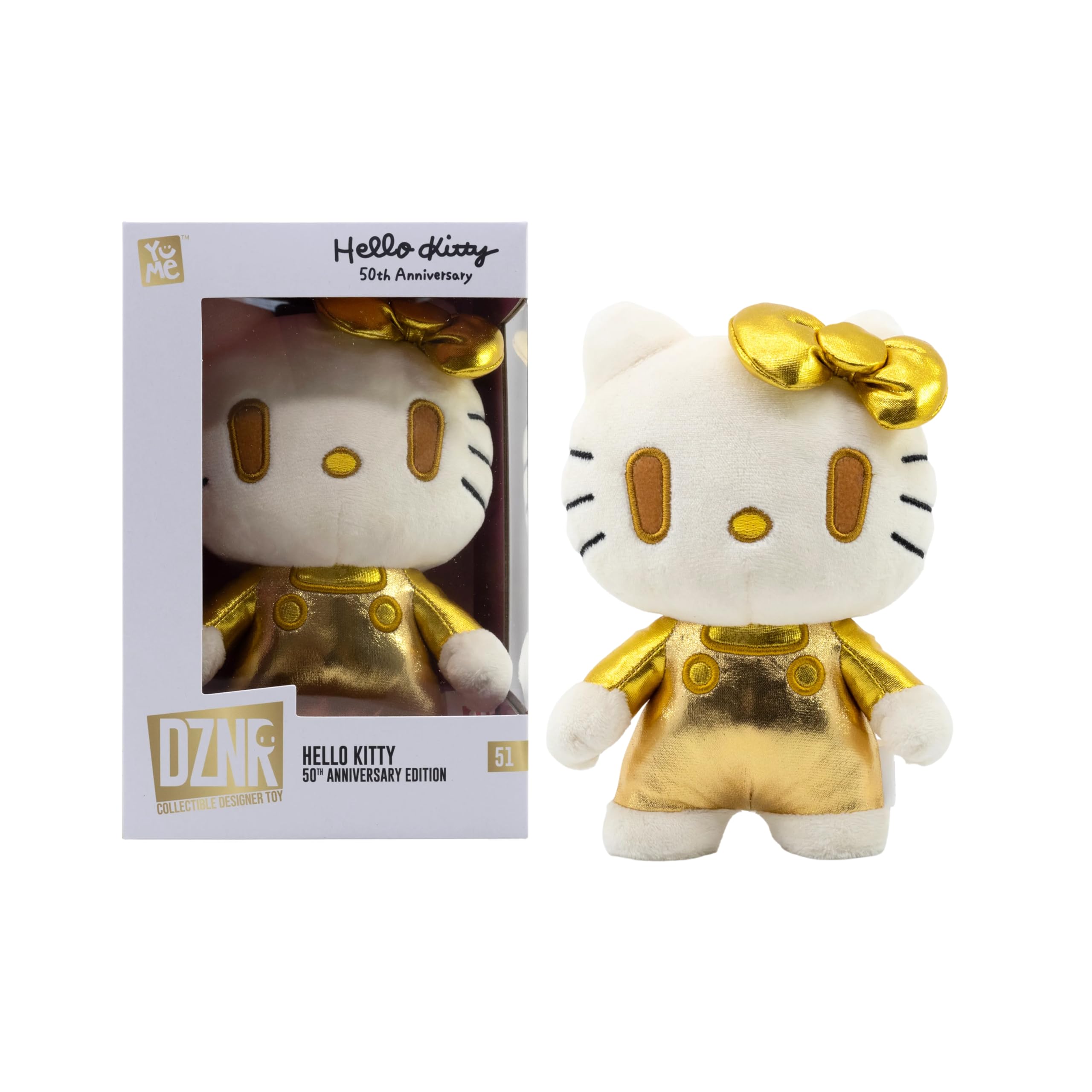 YUME HELLO KITTY DZNR PLUSH GOLDEN EDITION HELLO KITTY : Amazon