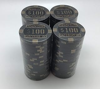 Nevada Club Poker Chips - (100) $100 Brass Core 15 Gram