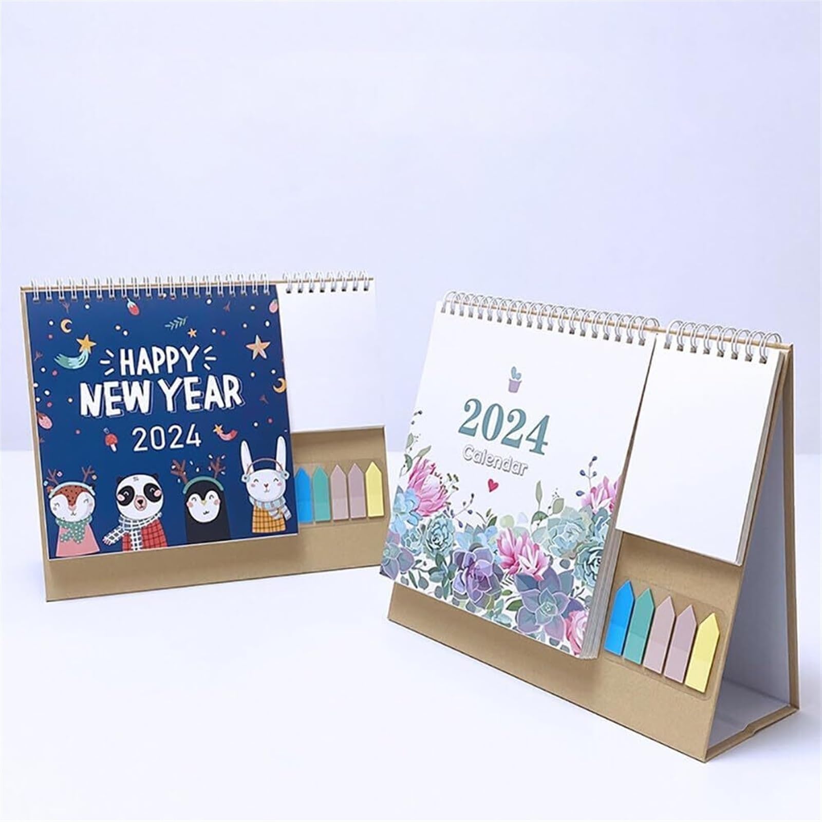 Familienplaner Kalender 2024 Tischkalender 2024, Januar Bis Dezember, 12 Monatskalender 2024, Tischkalender, 21,8 X 25,4 Cm Kalender 2024 (Color : C, Size : 3pc)