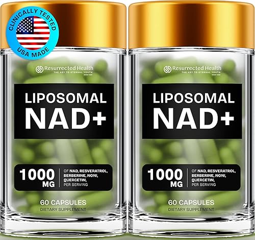 Suplementos liposomales NAD para mujeres Resveratrol NAD + Suplemento con berberina, quercetina, noni  Aumenta el NAD antienvejecimiento, apoyo
