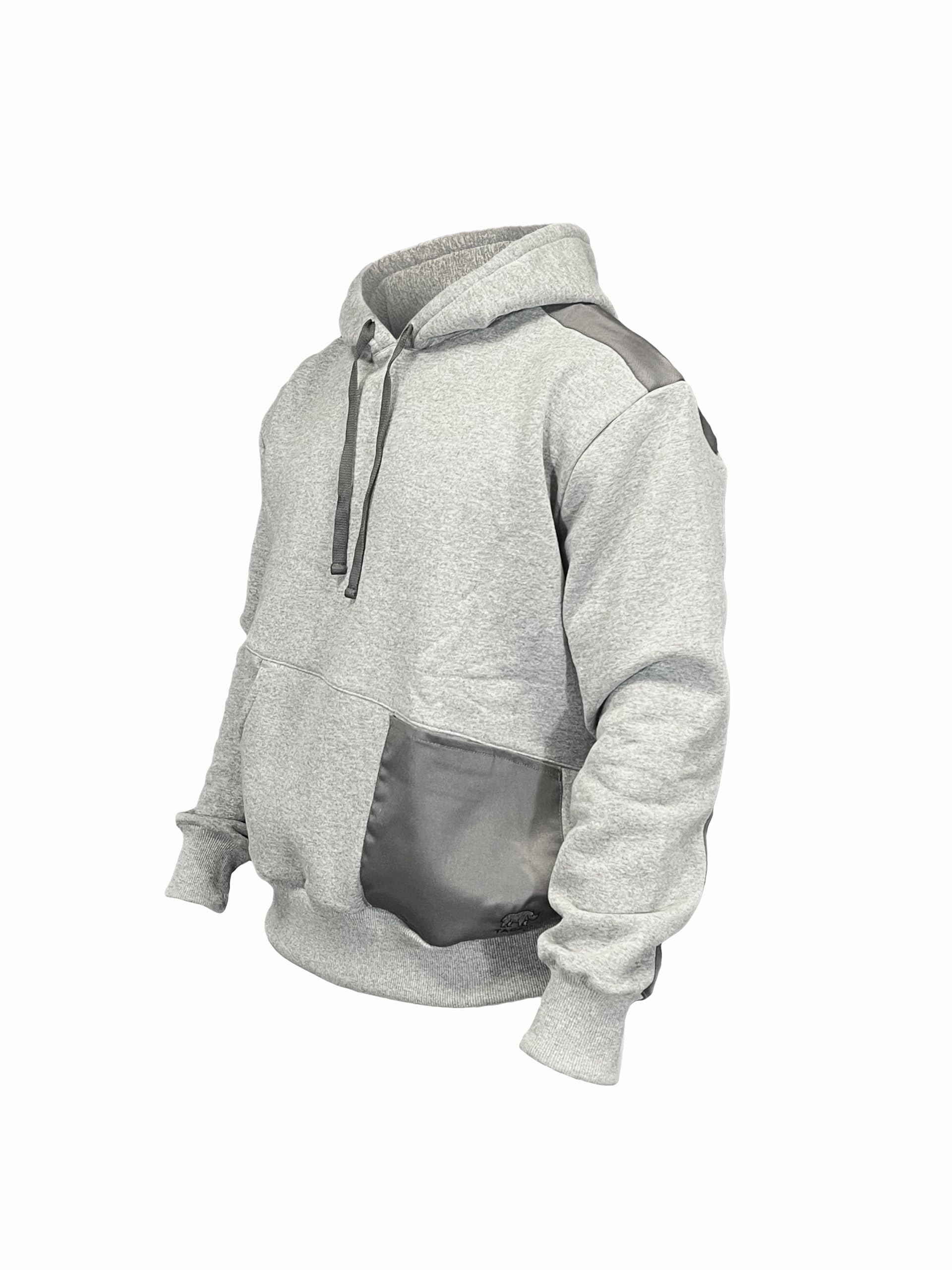 Sweat à Capuche Gris Workwear - Pull de Travail Homme - Pull à Capuche Gris avec Poche Scratch