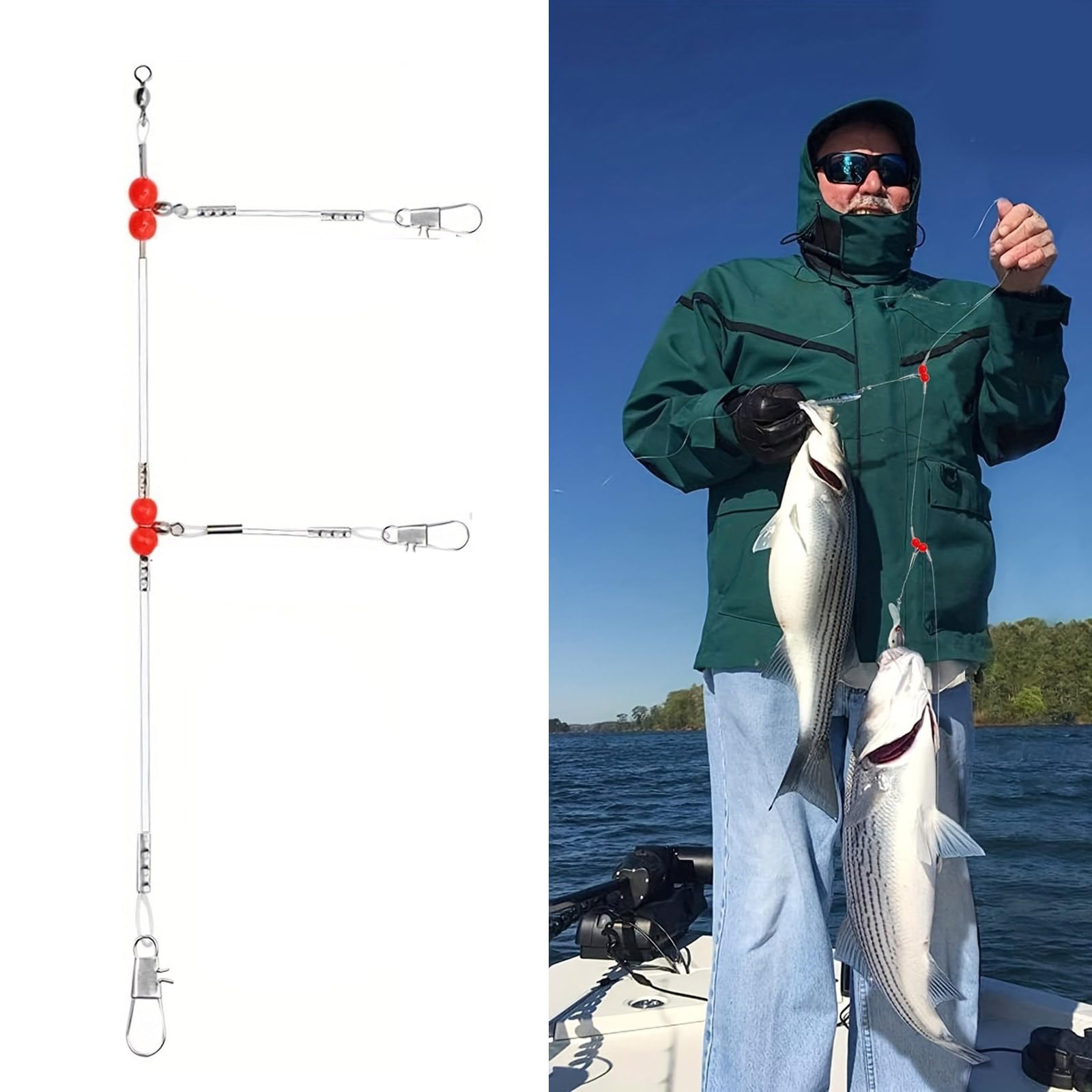 6Pcs Fishing Leader Wire Leader For Lures Baits Hooks Fishing High Strength Fishing Tackle Fishing Wire Leader Line