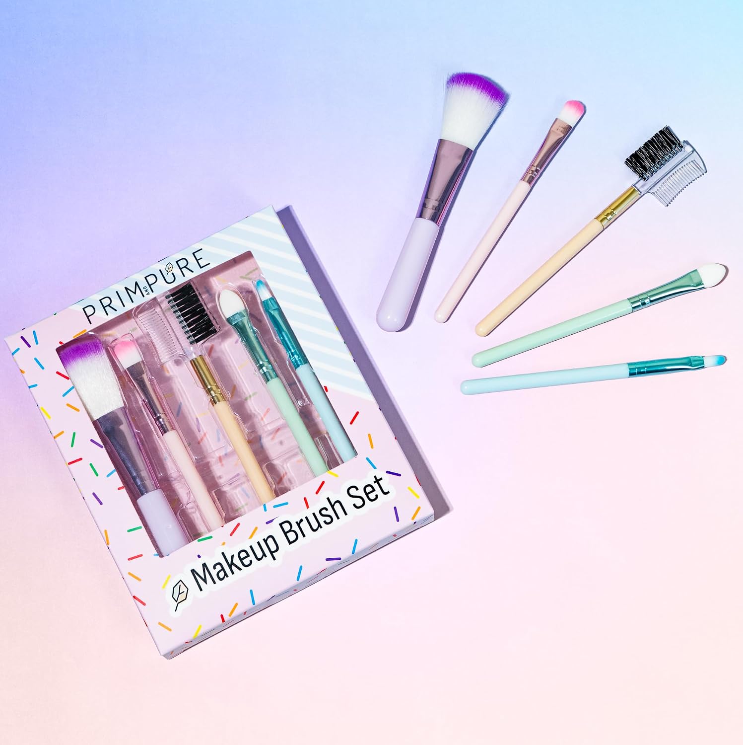 Prim and Pure Ultimate Mineral Makeup Gift Set | Perfect for Play Dates & Birthday Parties | Kids Safe Eyeshadow Makeup Mineral | Organic & Natural Makeup Kit | Made in USA