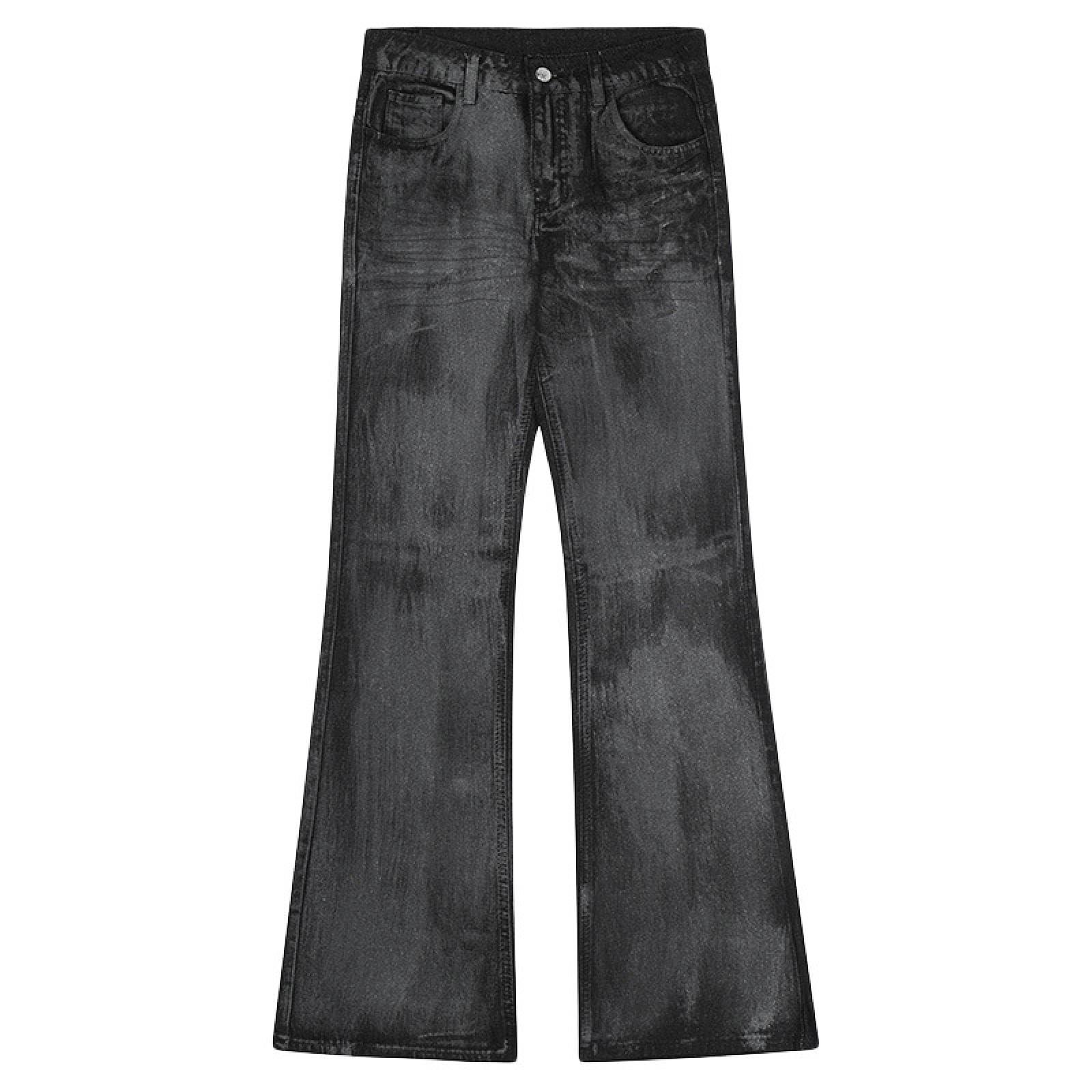 Jeans Pantalon Modischer Fall Modisches Gefühl Gekräuselt Und Gutaussehend Explosive Straßenjeans Freizeithosen Für Herren