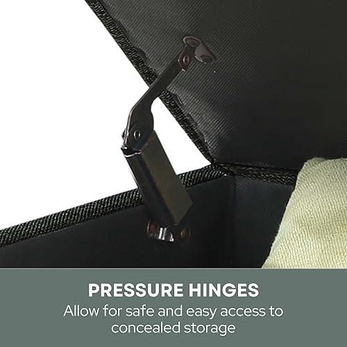 Miniatura 7 de Convenience Concepts Designs4Comfort Otomano de almacenamiento, Madera, Gris