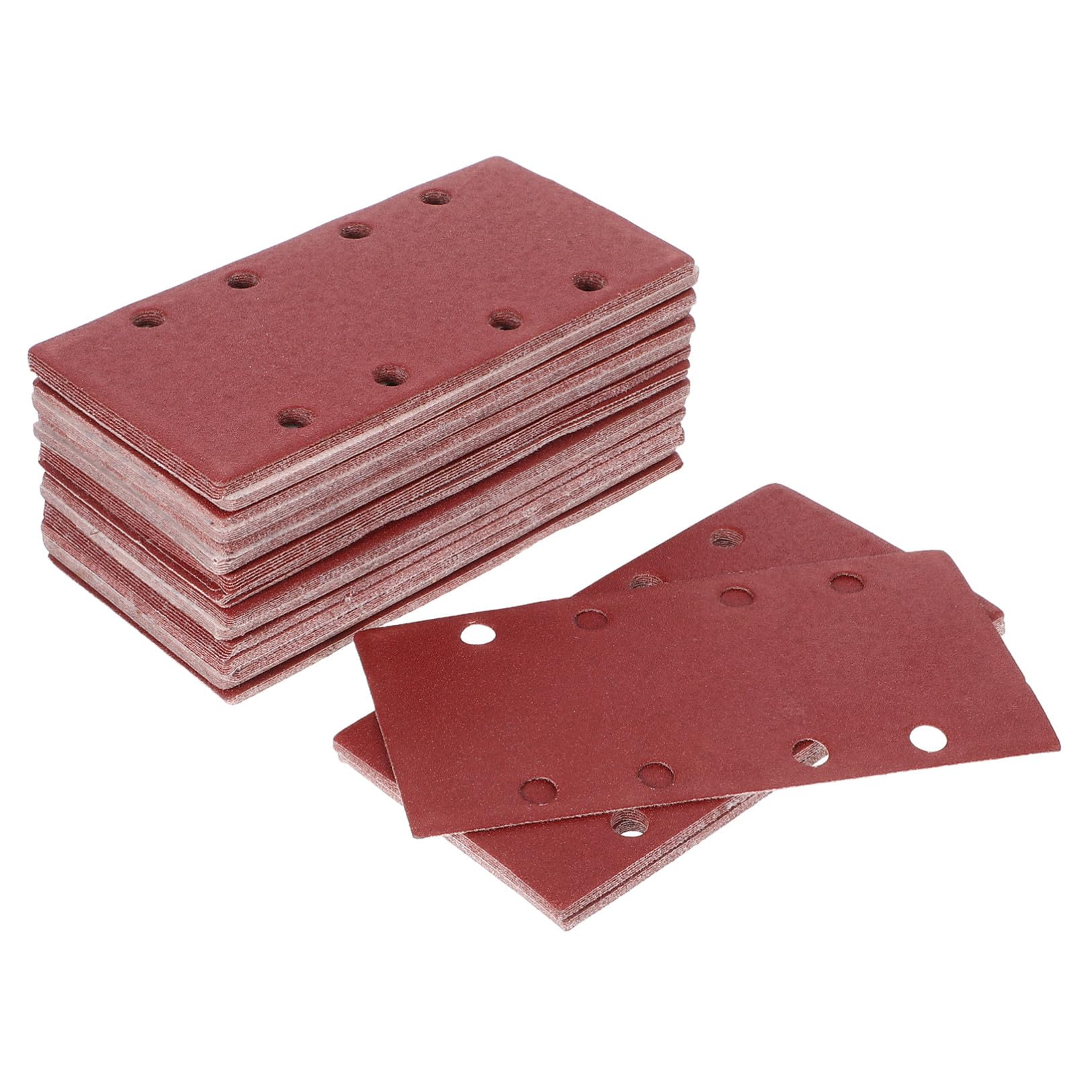 100 Pezzi Carta Vetrata Rettangolare per Levigatrice Grana Fine ad Alta Efficienza per Lavorazioni su Plastica e Metallo per Artigianato e Lavorazioni Meccaniche