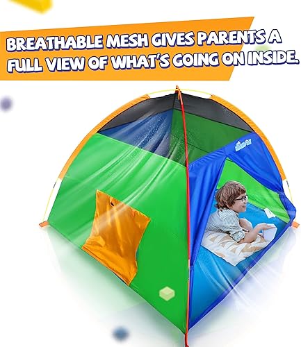 Miniatura 2 de NARMAY Tienda de campaña fácil de divertirse con cúpula para niños diversión en interiores y exteriores 60 x 60 x 44 pulgadas