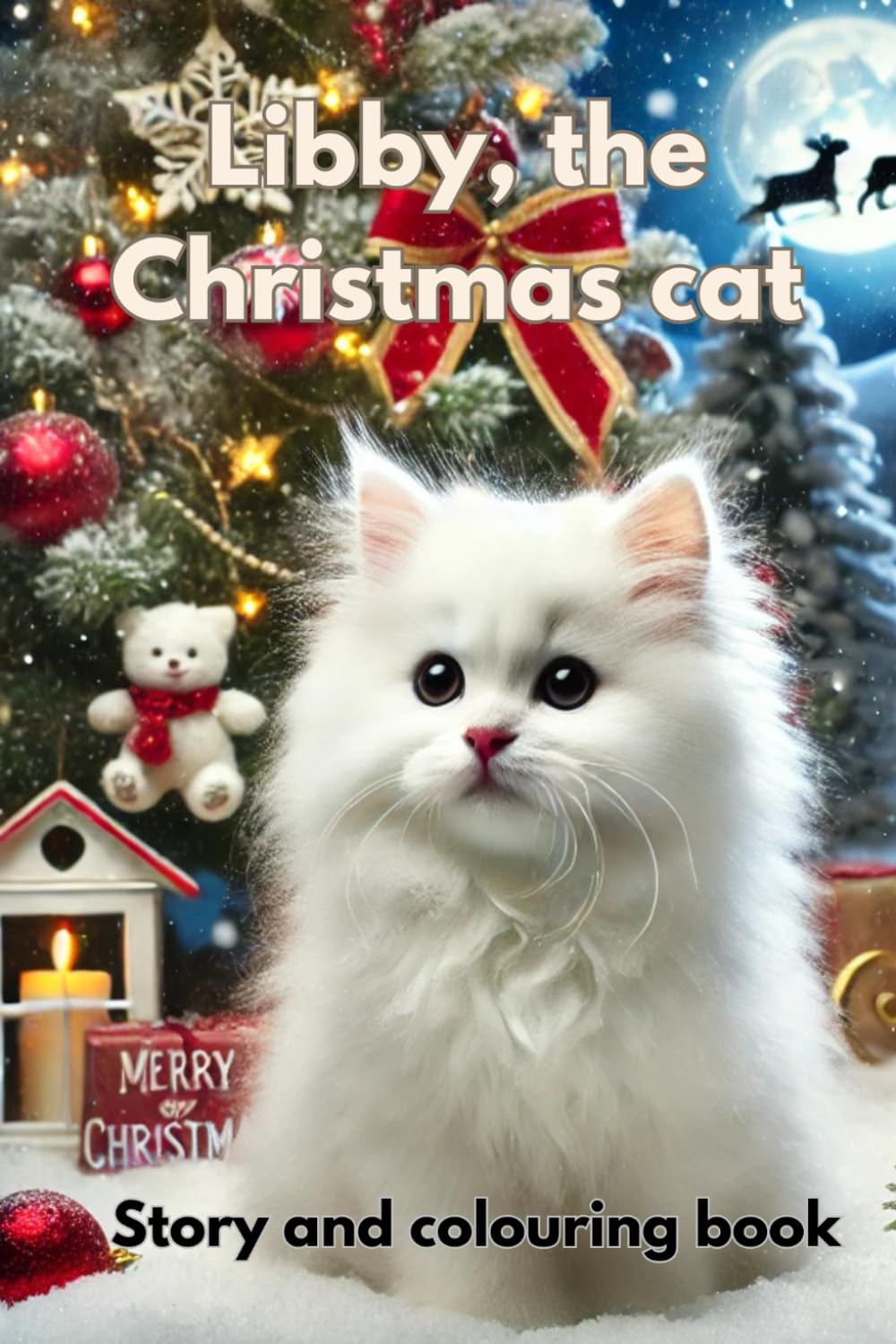 Libby, the Christmas cat: Story and coloring book