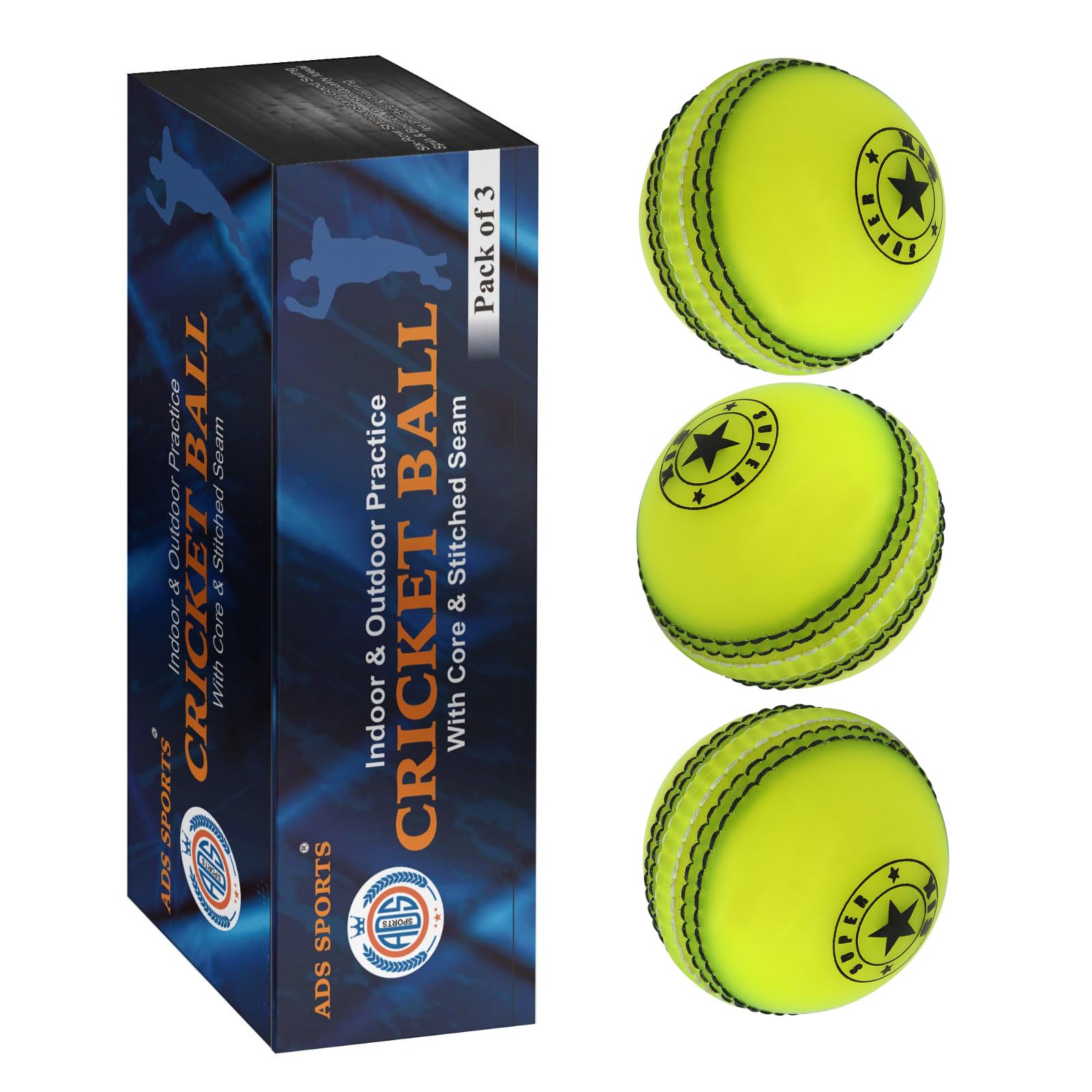 SPIN FIRST Incrediballs Soft Rubber Practice Balls | Safe Indoor & Outdoor Cricket Ball | Stitched Seam with PU Core | Ideal for Coaching, Garden Play & Skill Development