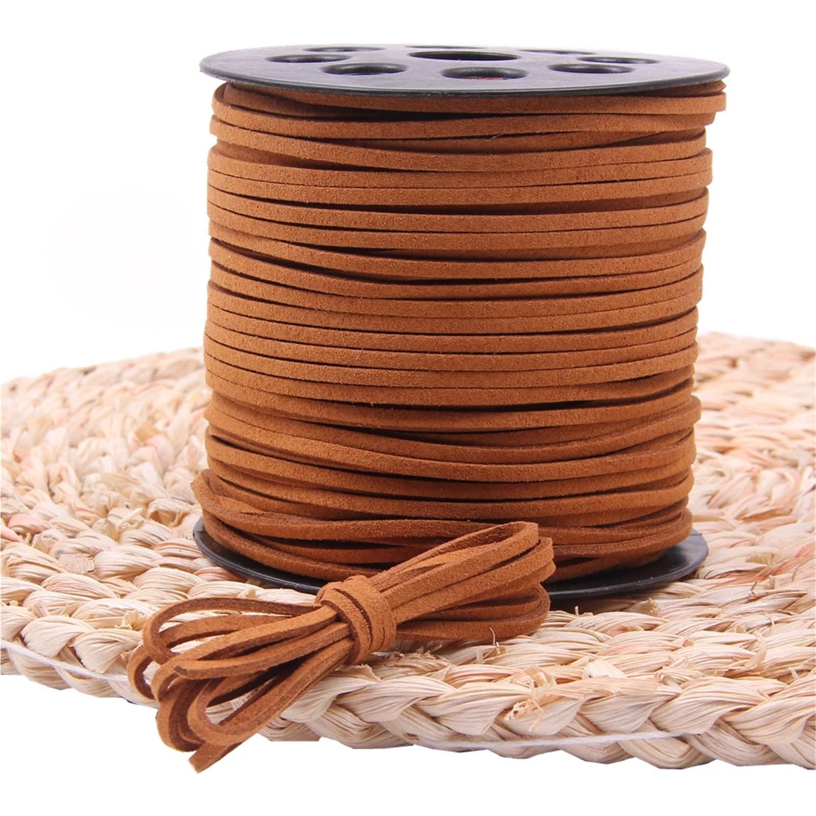 Sznurek ze sztucznego zamszu 10 sztuk m/partia 2.5mm sznurek skórzana lina ręcznie robiona nić ciąg do bransoletki DIY biżuteria(1)