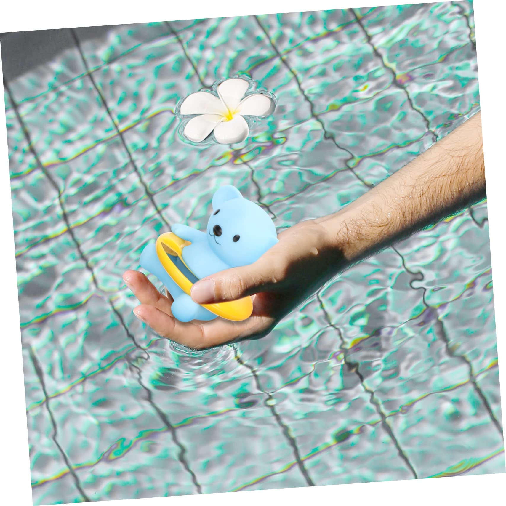 STOBAZA 3pièces Thermomètre Flottant Électronique Pour Garçon Fille Mesure De Température De Bain Piscine Affichage Numérique Et Sécurité Pour Peau Délicate Des Garçon Fille