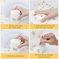 Vista 3 de Asiento inflable para bebé para bebés de 3 meses en adelante, asientos de piso para bebé para sentarse, asientos para bebé para infantes, silla