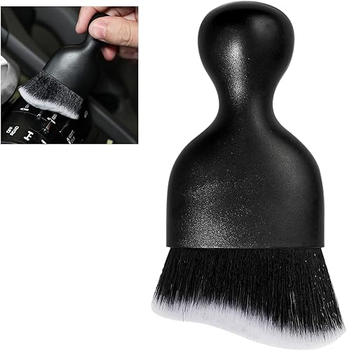 Cepillo de polvo para interior del automóvil, limpiadores de detalles de cerdas suaves automáticas, cepillos de limpieza de suciedad de diseño