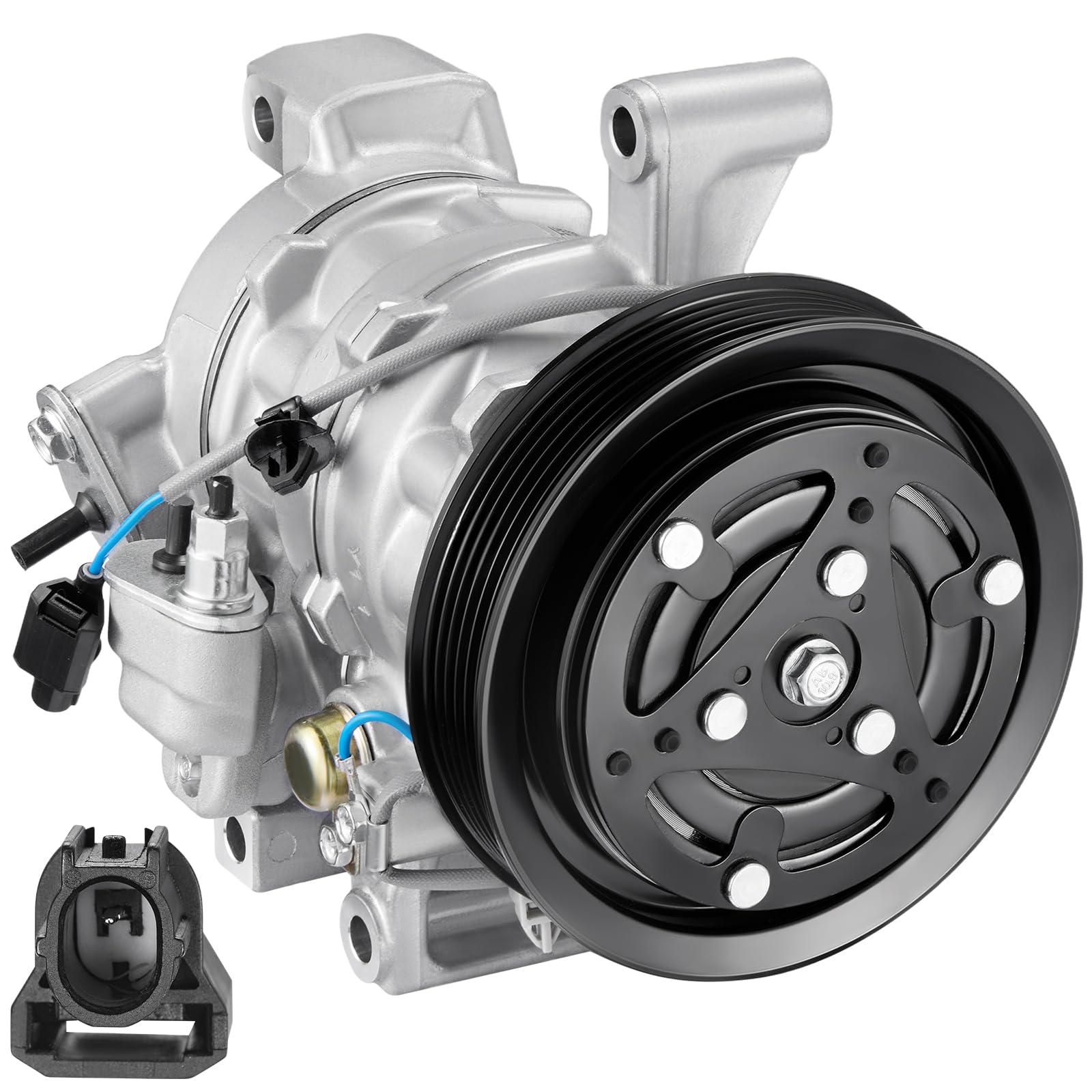 BDFHYK 168372 Air Conditioning A/C Compressor with Clutch Compatible with Honda HR-V L4 1.8L 2016 2017 2018 2019 2020 2021 2022