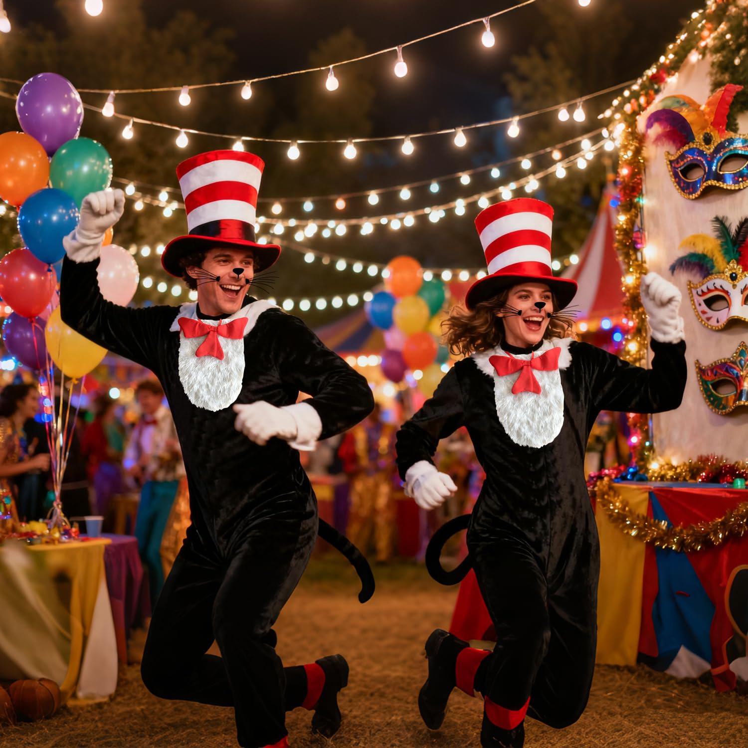 RenSton 15 PCS Cat in the Hat Costumes - Image 4