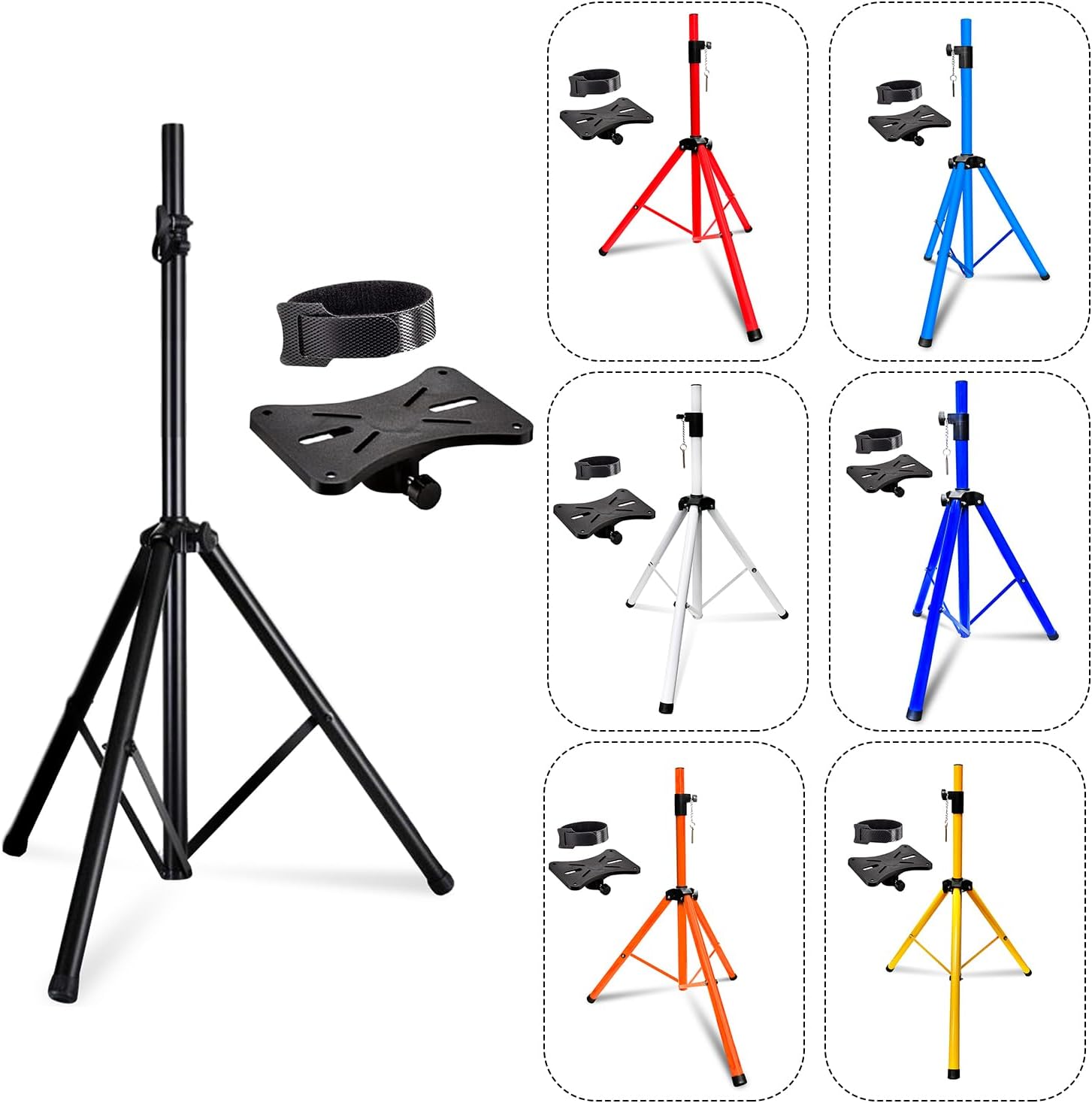 Amazon.com: 5 Core Speaker Stand Tripod Floor Heavy Duty Adjustable 24 ...