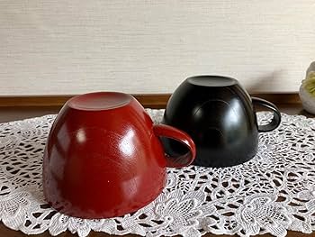Amazon.co.jp: 木曽塗 木曽漆器 スープカップ ボウル お椀 鉢 2