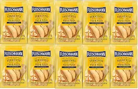 Kit 10 Fermento Biológico Pão e Pizza Seco Fleischmann 10g
