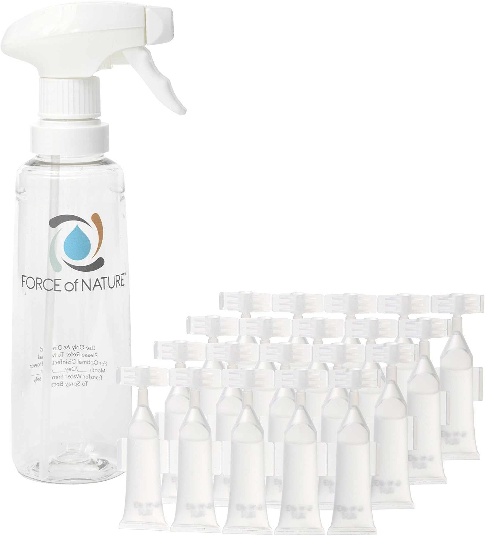 Force of Nature Spray Bottle + 25 Count Activator Capsules