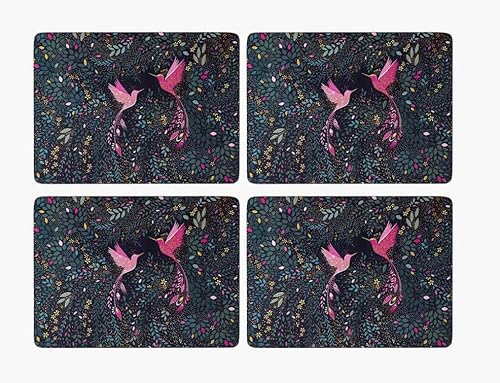 Sara Miller India Hummingbird Paradise 30.5x23 Centimetre Placemats Set of 4