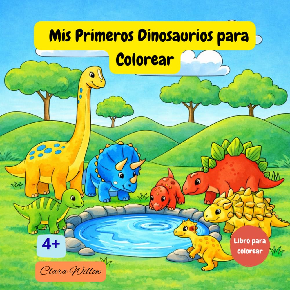 Mis Primeros Dinosaurios para Colorear (Libros para Colorear)