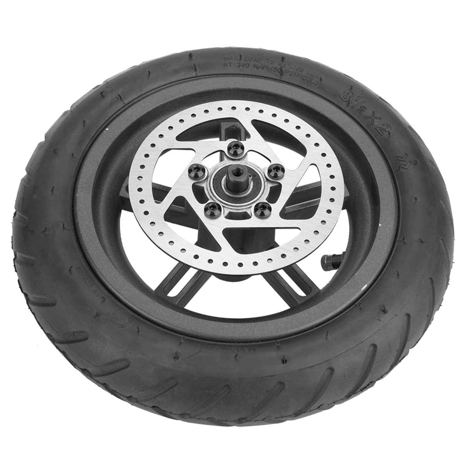 Roue Arrière, Remplacement durable de Roue Solide en Caoutchouc pour Scooter électrique, Skateboard, et Mini Quadricycles