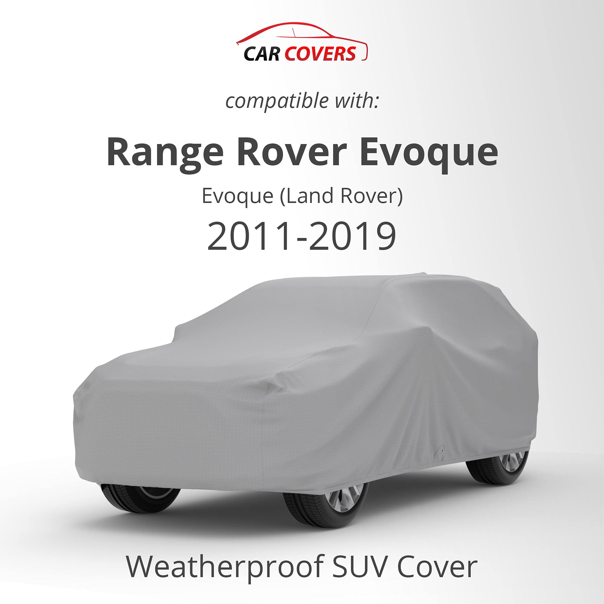 CarCovers Weatherproof SUV Cover & Warranty Compatible with Range Rover 2011-2019 Evoque Land Rover- Outdoor Cover Theft Cable Lock SUV Accessories Better Than Waterproof
