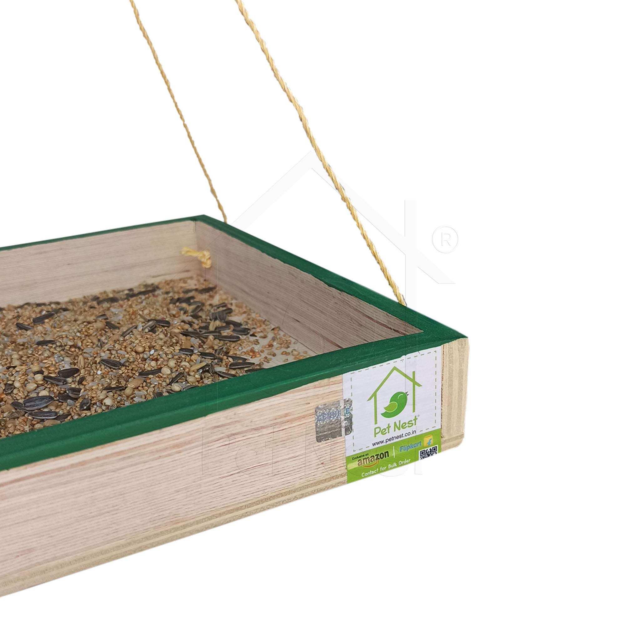 Hanging Bird Tray - Feed Pigeons & Sparrows Outdoors -2