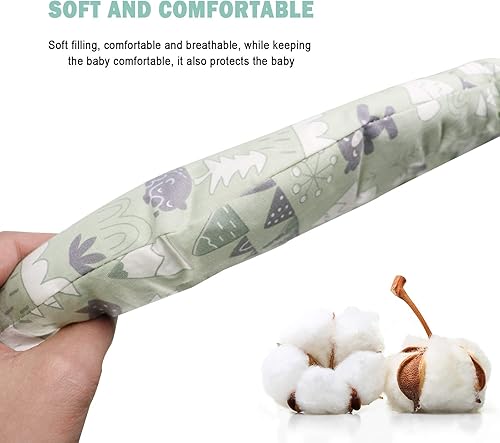 Miniatura 4 de Cojín para silla alta, almohadilla para silla alta, funda para silla alta, ligera y transpirable, suave y cómoda, hace que el bebé se sienta más