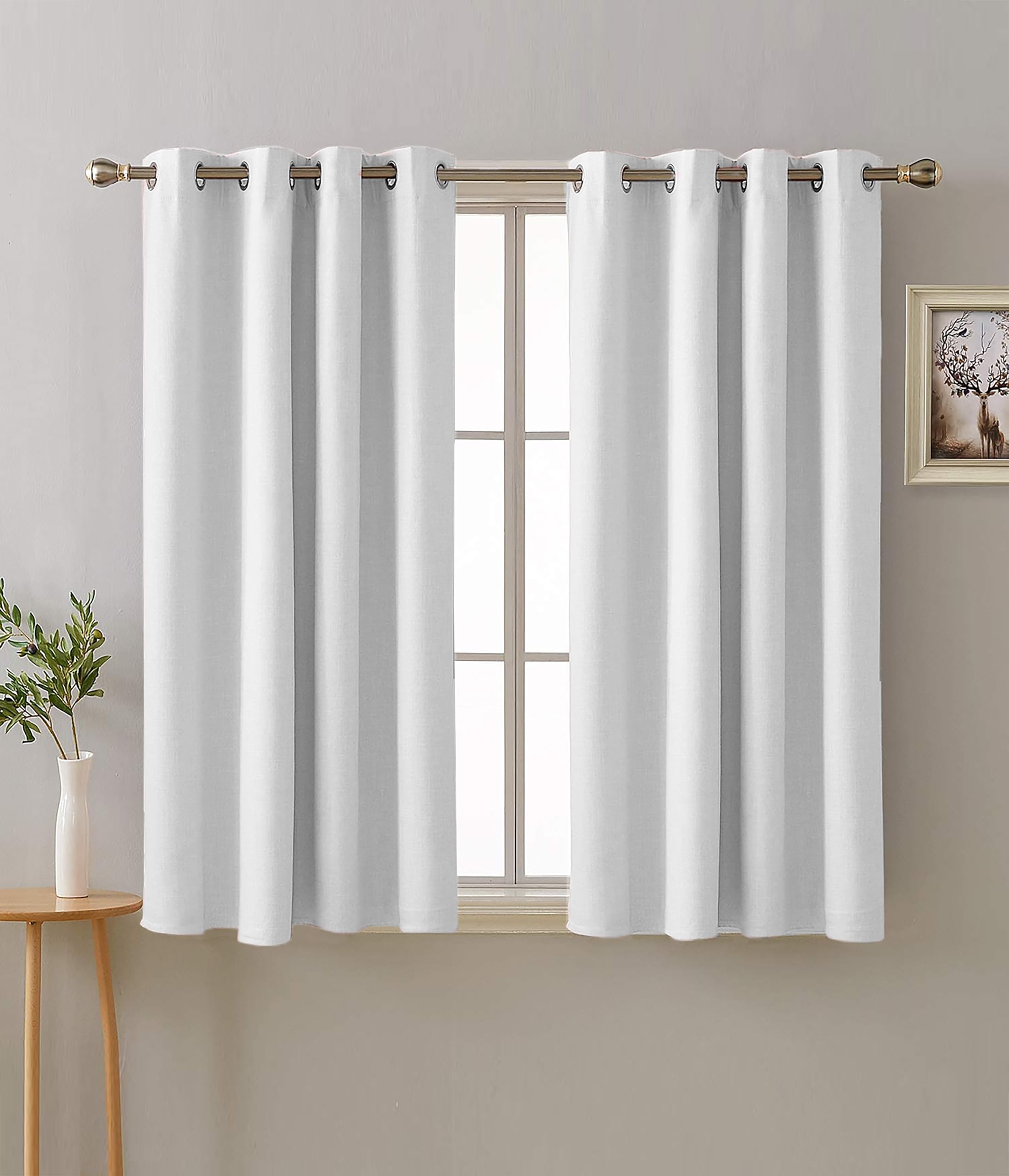 SPACES DRAPE STORY 4-Layered Heavy Polyester Thermal Insulated Noise Reducing 100% Blackout Window Solid Opaque Curtains - Set Of 2 (2.5Ft X 5Ft), White (B0CVN5MQ82) Amazon Price History, Amazon Price Tracker