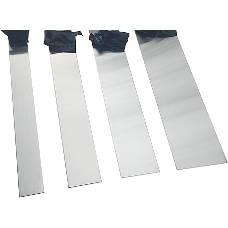 Brushed Stainless Steel Sheet Gap Filler: Grade 304 Trim, 20ga (36" Long, 6" Wide)