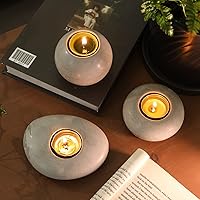 Vista 4 de LET'S RESIN Tealight Candle Holder Resin Molds Silicone,3Pcs Tea Light Candle Holder Molds for Resin,Plaster,Cement Concrete,Epoxy Moulds for DIY