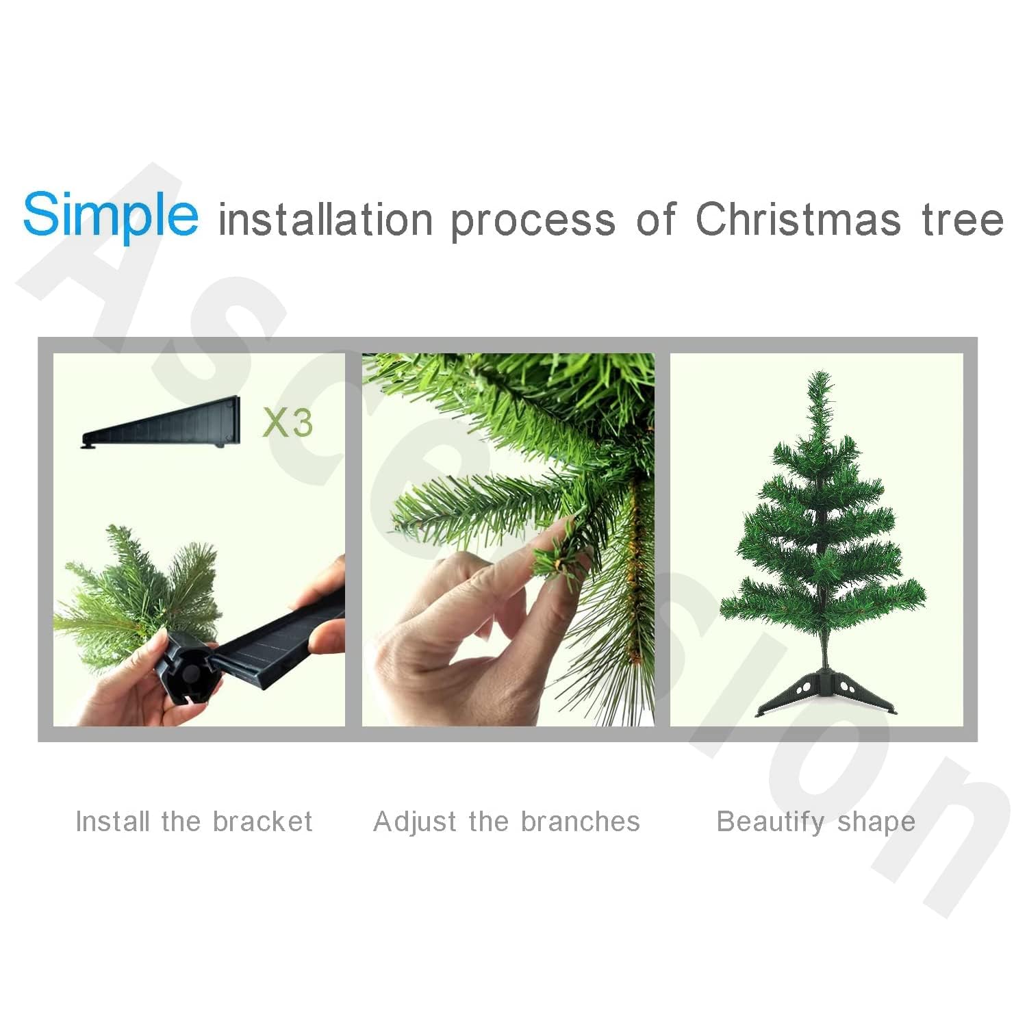 3ft Ascension Christmas Tree - Lightweight & Easy Setup -6 3ft Ascension Christmas Tree - Lightweight & Easy Setup -6