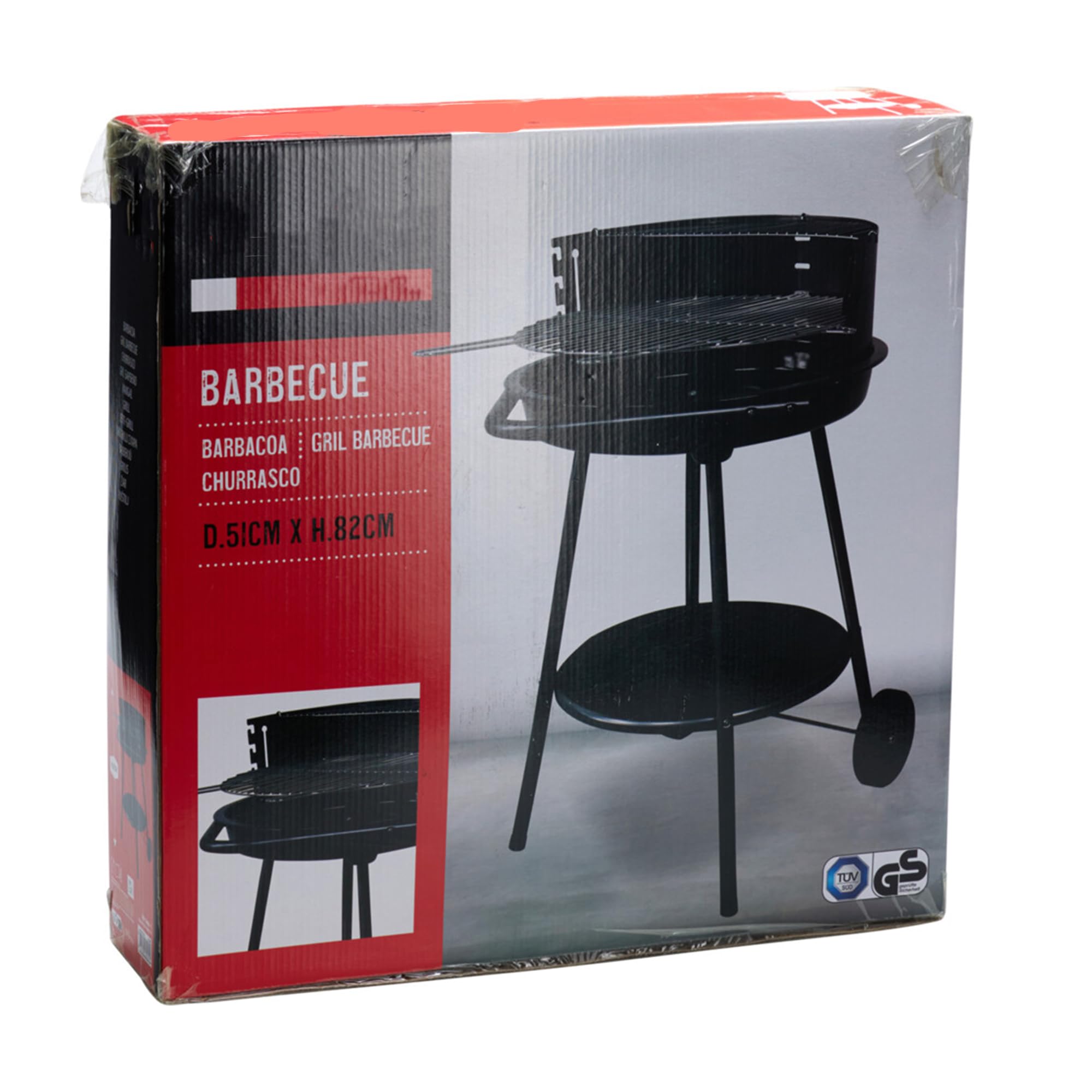 Vaggan okrągły grill 51 cm z emaliowaną miską i akcesoriami