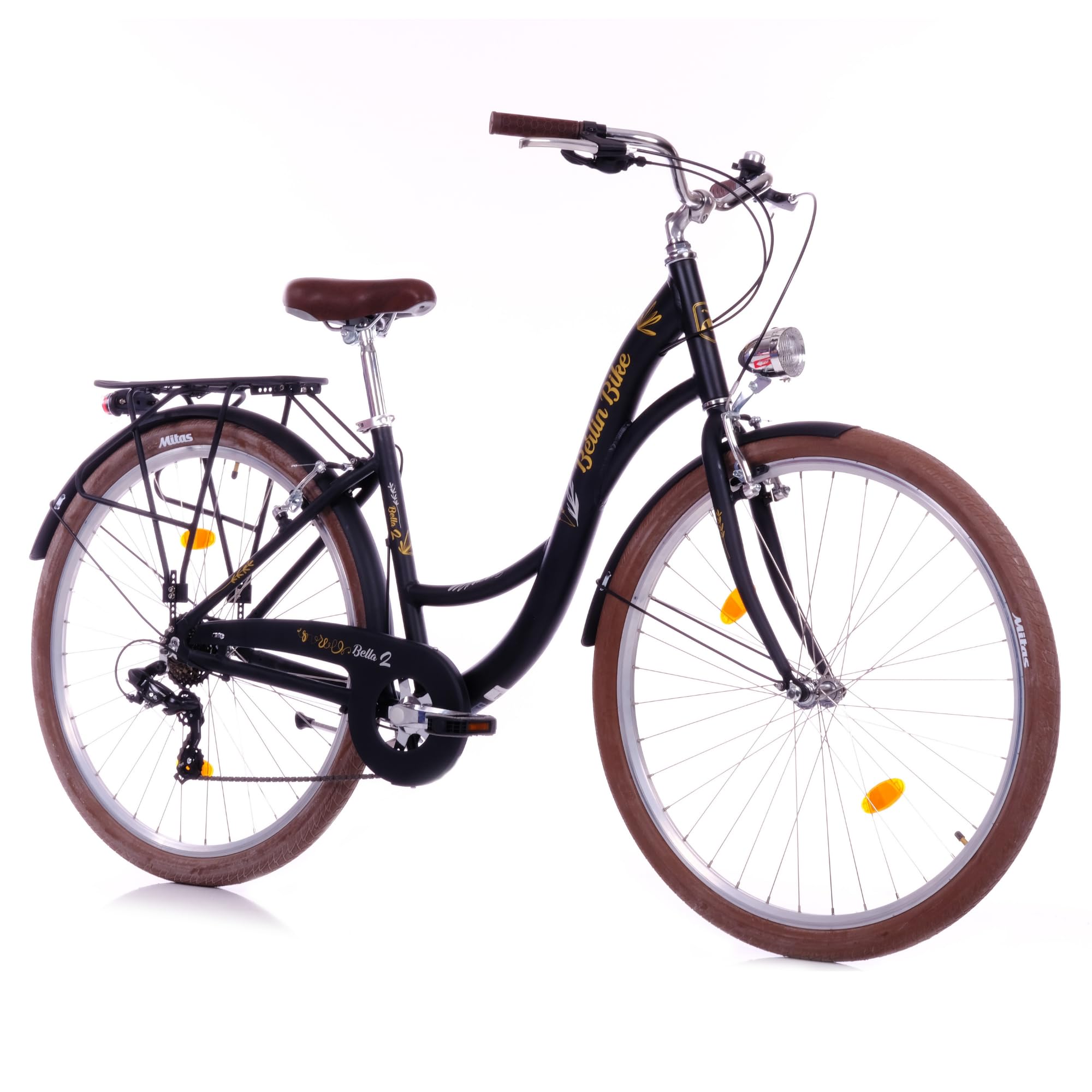 BERLIN BIKE Cityrad Bella 2 – 28 Zoll Damen Hollandrad mit Shimano 7-Gang