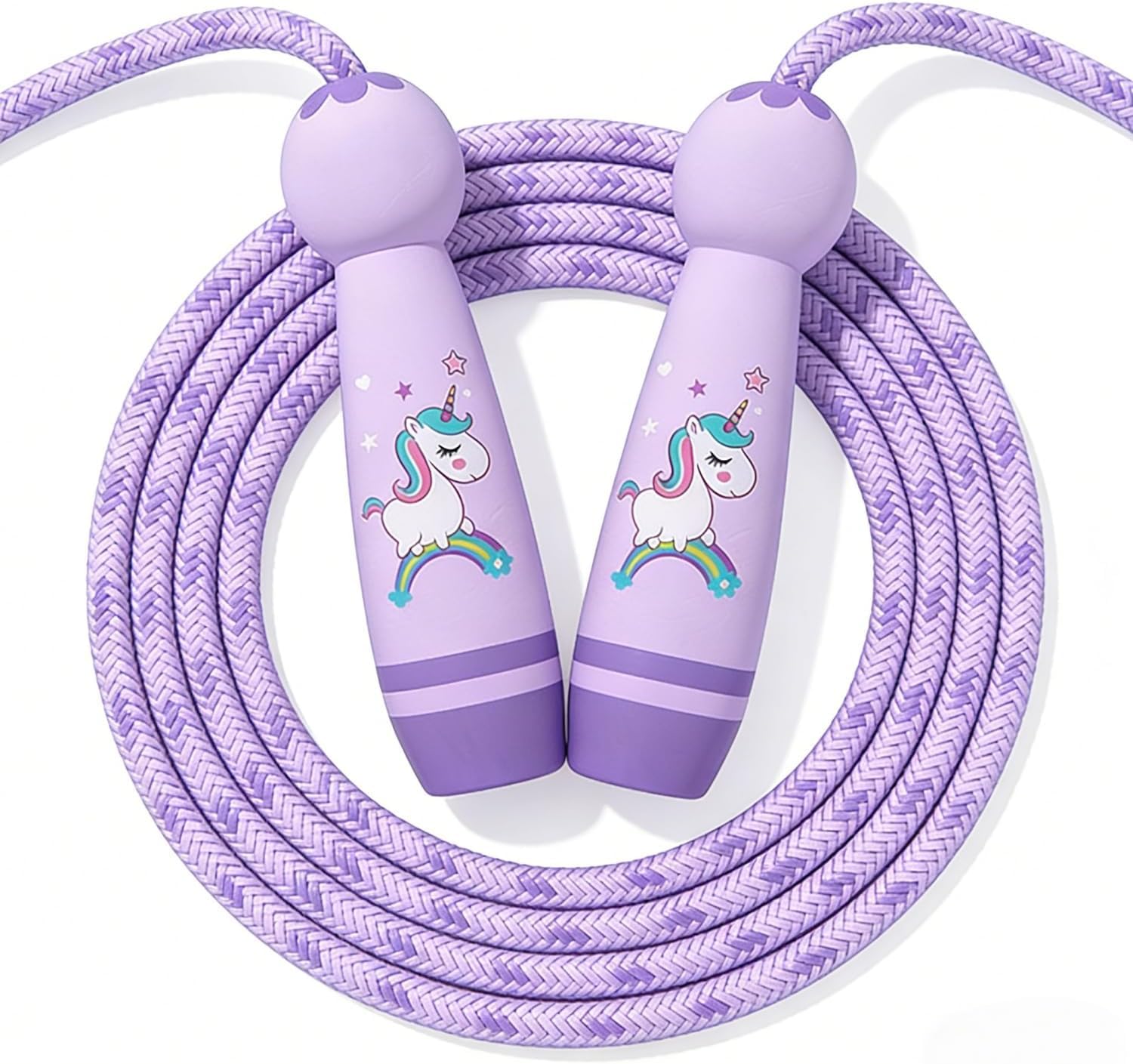 QHFlashbuy Skipping Rope Kids,Jumping Rope,Adjustable Children Jump Rope,Children Skipping Rope with Wooden Handle for Boys and Girls Fitness Outdoor Exercise 2.6m